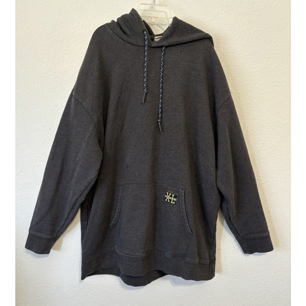 Levis Mens Hoodie Large‎ Dark Gray Oversized XL Fit Athletic Pullover Jacket